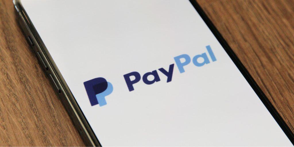 PayPal app displaying PYUSD stablecoin logo for digital payments.